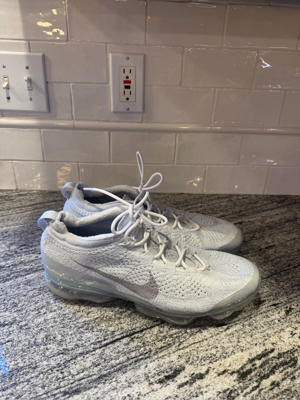 Mens Nike Air Vapormax 2023 Flyknit Pure Platinum DV1678-002 Size 11.5